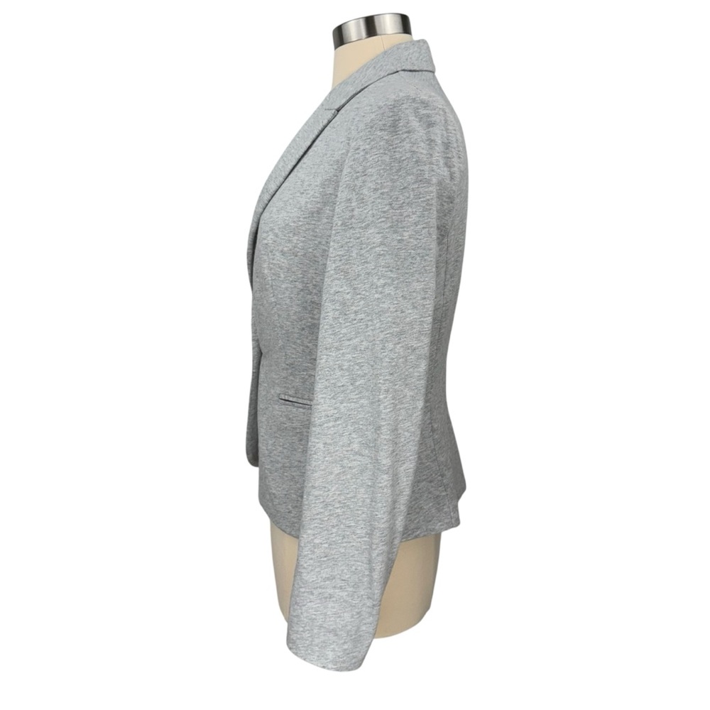 Cynthia Rowley Light Gray Lined Casual Office Long Sleeve Single Button Blazer - Picture 11 of 15